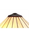 Morgan Tiffany 40cm Shade Only Suitable For Pendant/Ceiling/Table Lamp, Amber/Cream/Crystal