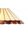 Morgan Tiffany 40cm Shade Only Suitable For Pendant/Ceiling/Table Lamp, Amber/Cream/Crystal
