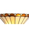Morgan Tiffany Wall Lamp, 2 x E14, Amber/Cream/Crystal