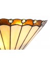 Morgan Tiffany Wall Lamp, 2 x E14, Amber/Cream/Crystal