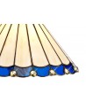 Morgan Tiffany 30cm Non-Electric Shade, Blue/Cream/Crystal