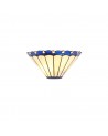 Morgan Tiffany Wall Lamp, 2 x E14, Blue/Cream/Crystal