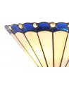 Morgan Tiffany Wall Lamp, 2 x E14, Blue/Cream/Crystal