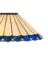 Morgan Tiffany 40cm Shade Only Suitable For Pendant/Ceiling/Table Lamp, Blue/Cream/Crystal