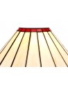 Morgan Tiffany 30cm Non-Electric Shade, Red/Cream/Crystal