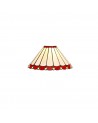 Morgan Tiffany 30cm Non-Electric Shade, Red/Cream/Crystal