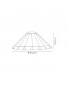 Morgan Tiffany 40cm Shade Only Suitable For Pendant/Ceiling/Table Lamp, Red/Cream/Crystal