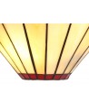 Morgan Tiffany Wall Lamp, 2 x E14, Red/Cream/Crystal