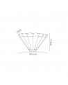 Morgan Tiffany Wall Lamp, 2 x E14, Red/Cream/Crystal