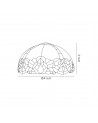 Morgan, Tiffany 40cm Shade Only Suitable For Pendant/Ceiling/Table Lamp, Blue/Clear Crystal