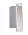 Matilda Wall Lamp, 8W LED, 3000K, 560lm, Sand White/Polished Chrome, 3yrs Warranty