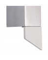 Matilda Wall Lamp, 8W LED, 3000K, 560lm, Sand White/Polished Chrome, 3yrs Warranty