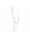 Matilda Wall Lamp, 8W LED, 3000K, 560lm, Sand Black/Satin Nickel, 3yrs Warranty