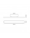 Olivia Wall Lamp, 16W LED, 4000K, 805lm, Sand White, 3yrs Warranty