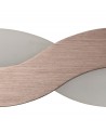 Ava Wall Lamp, 8W LED, 3000K, 640lm, Brushed Brown/Frosted White, 3yrs Warranty