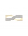 Ava Wall Lamp, 8W LED, 3000K, 640lm, Brushed Aluminium/Frosted White, 3yrs Warranty