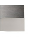 Ava Wall Lamp, 8W LED, 3000K, 640lm, Brushed Aluminium/Frosted White, 3yrs Warranty