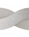 Ava Wall Lamp, 8W LED, 3000K, 640lm, Brushed Aluminium/Frosted White, 3yrs Warranty