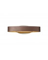 Evelyn Wall Lamp, 6W LED, 3000K, 480lm, Satin Brown/Polished Chrome, 3yrs Warranty
