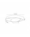 Evelyn Wall Lamp, 6W LED, 3000K, 480lm, Satin Brown/Polished Chrome, 3yrs Warranty