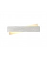 Mia Wall Lamp, 8W LED, 3000K, 640lm, Brushed Aluminium/Frosted White, 3yrs Warranty