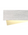 Mia Wall Lamp, 8W LED, 3000K, 640lm, Brushed Aluminium/Frosted White, 3yrs Warranty
