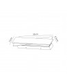 Mia Wall Lamp, 8W LED, 3000K, 640lm, Brushed Gold/Frosted White, 3yrs Warranty