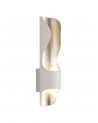 Adeline Wall Lamp, 8W LED, 3000K, 640lm, White/Silver Leaf, 3yrs Warranty