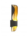 Adeline Wall Lamp, 8W LED, 3000K, 640lm, Anthracite/Gold Leaf, 3yrs Warranty