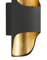Adeline Wall Lamp, 8W LED, 3000K, 640lm, Anthracite/Gold Leaf, 3yrs Warranty