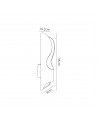 Adeline Wall Lamp, 8W LED, 3000K, 640lm, Anthracite/Gold Leaf, 3yrs Warranty