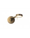 Hazel Swing Arm Wall Lamp / Reader, 8W LED, 3000K, Antique Brass, 3yrs Warranty