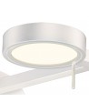 Hazel Adjustable Swing Arm Wall Lamp / Reader, 8W LED, 3000K, Sand White, 3yrs Warranty