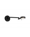 Hazel Adjustable Swing Arm Wall Lamp / Reader, 8W LED, 3000K, Sand Black, 3yrs Warranty