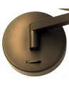 Hazel Adjustable Swing Arm Wall Lamp / Reader, 8W LED, 3000K, Antique Brass, 3yrs Warranty