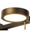 Hazel Adjustable Swing Arm Wall Lamp / Reader, 8W LED, 3000K, Antique Brass, 3yrs Warranty