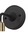 Amara Wall Lamp, 1 Light E27, IP65, Matt Black/Brushed Bronze, 2yrs Warranty