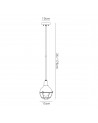 Amara Pendant, 1 Light E27, IP65, Matt Black/Brushed Bronze, 2yrs Warranty