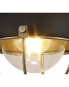 Amara Pendant, 1 Light E27, IP65, Matt Black/Brushed Bronze, 2yrs Warranty