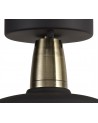 Amara Semi-Flush Ceiling, 1 Light E27, IP65, Matt Black/Brushed Bronze, 2yrs Warranty