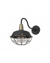 Amara Wall Lamp, 1 Light E27, IP65, Matt Black/Brushed Bronze, 2yrs Warranty