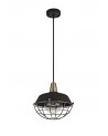 Amara Pendant, 1 Light E27, IP65, Matt Black/Brushed Bronze, 2yrs Warranty