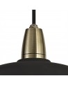 Amara Pendant, 1 Light E27, IP65, Matt Black/Brushed Bronze, 2yrs Warranty