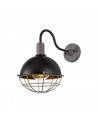 Amara Wall Lamp, 1 Light E27, IP65, Matt Black/Grey