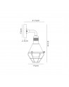 Maya Wall Lamp, 1 Light E27, IP65, Anthracite/Matt White, 2yrs Warranty