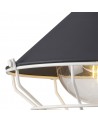 Maya Semi-Flush Ceiling, 1 Light E27, IP65, Antracite/Matt White, 2yrs Warranty