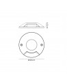 Aurora Inground Driveover 1 Light, 6W LED, 3000K, 165lm, IP67, IK10, Anthracite, 3yrs Warranty