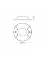 Aurora Inground Driveover 2 Light, 2 x 6W LED, 3000K, 236lm, IP67, IK10, Anthracite, 3yrs Warranty