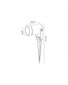 Penelope Spike Light, 1 x GU10 , IP65, Black, 2yrs Warranty