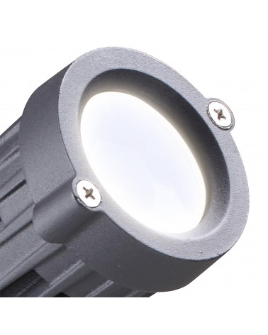 Penelope Spike Light, 7W LED, 3000K, 490lm, 30 Degree, IP65, Grey/Black
